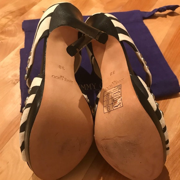Jimmy Choo x H&M Zebra print sandals. Brand new never worn - Picture 4 of 9